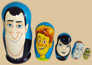 Transylvania nesting doll handmade