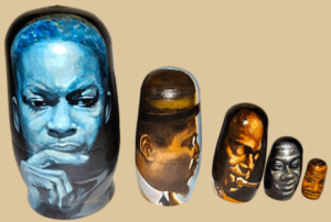 Jazzmen nesting doll handmade
