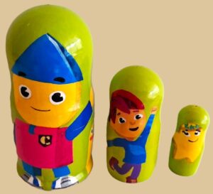 Charlie's Colorform City nesting doll